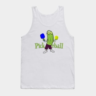 Pickle man with pickleball Tank Top